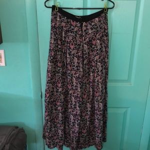 Paisley print flowy pants